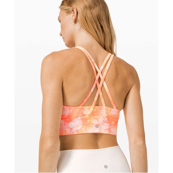 lululemon athletica Other - Lululemon Energy Bra High Neck Long Line Shibori Size 4